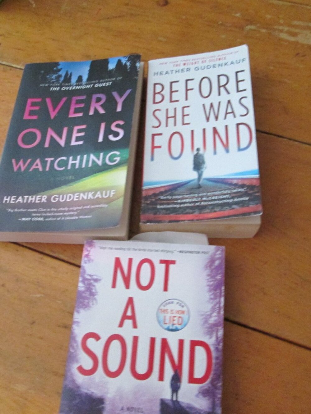 3 lot of twisty thriller author Heather Gudenkauf  all three insane twisty